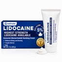 WELMATE - 5% lidocaina Numbing Cream, 2oz (60g) - massima resistenza lidocaina crema - emorroide sollievo - uso esterno anestetico, vitamina E - bambino resistente - cura della pelle Topical