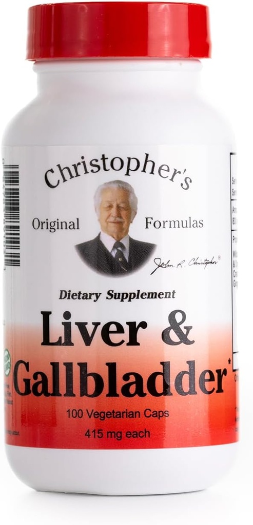 412494-Christopher's Liver and Gall Bladder - 425 mg - 100 capsule vegetariane