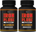 (2 Pack) IronPulse Capsule Max Formula, IronPulse Max Support Capsule, Pillole di impulso di ferro, Pillole di ferro, Pillole di sostegno per polse di ferro, Confezione da 2