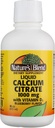 Citrato di calcio di miscela della natura con liquido aromatizzato D3 di mirtillo 16 oz ciascuno (pacchetto di 4)