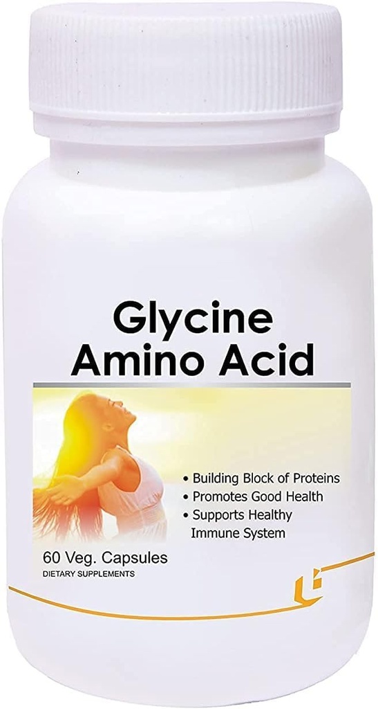 Aminoacido glicina -Pack di 60 capsule di veg