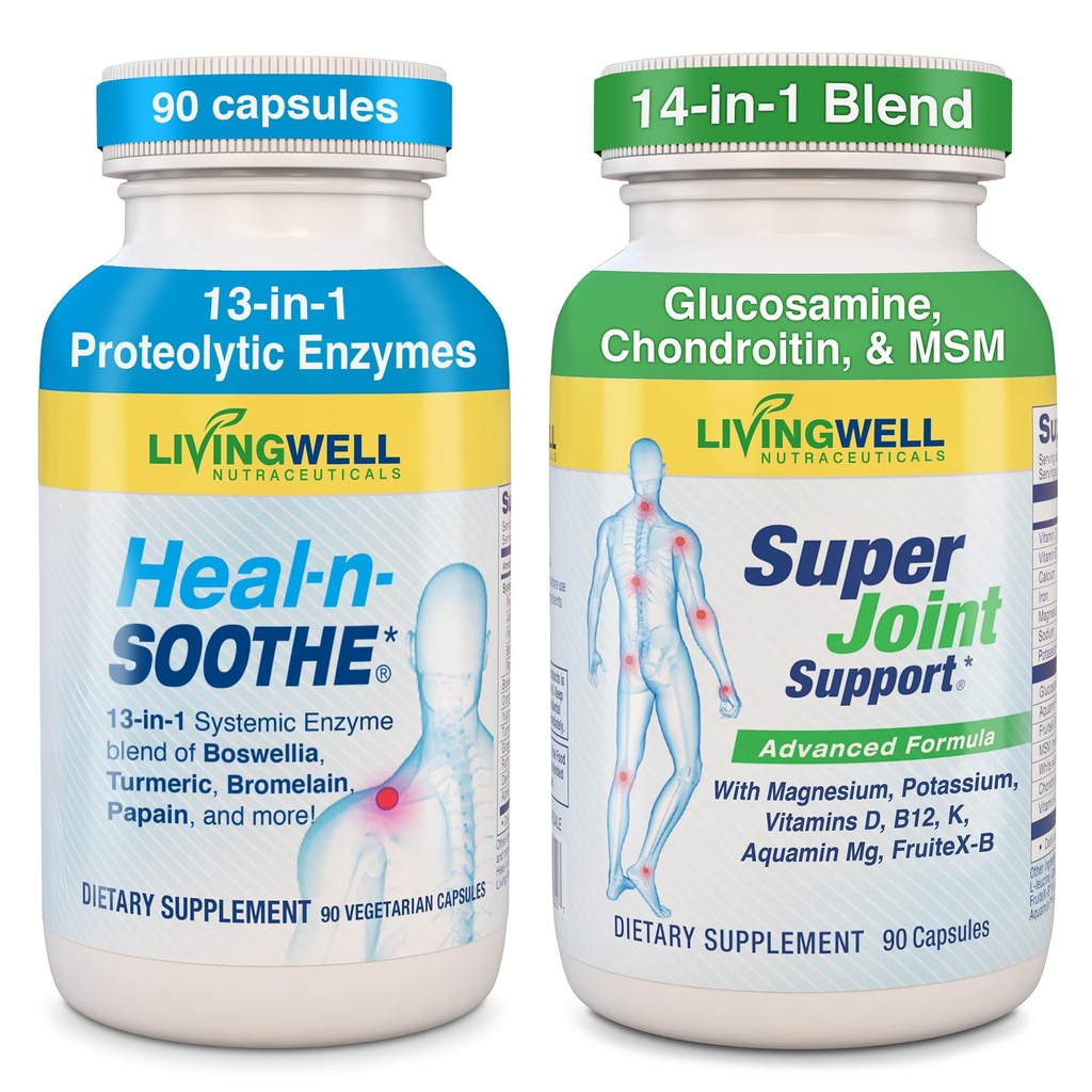 HEAL-N-SOOTHE e Super Joint Support - Integratori comuni naturali