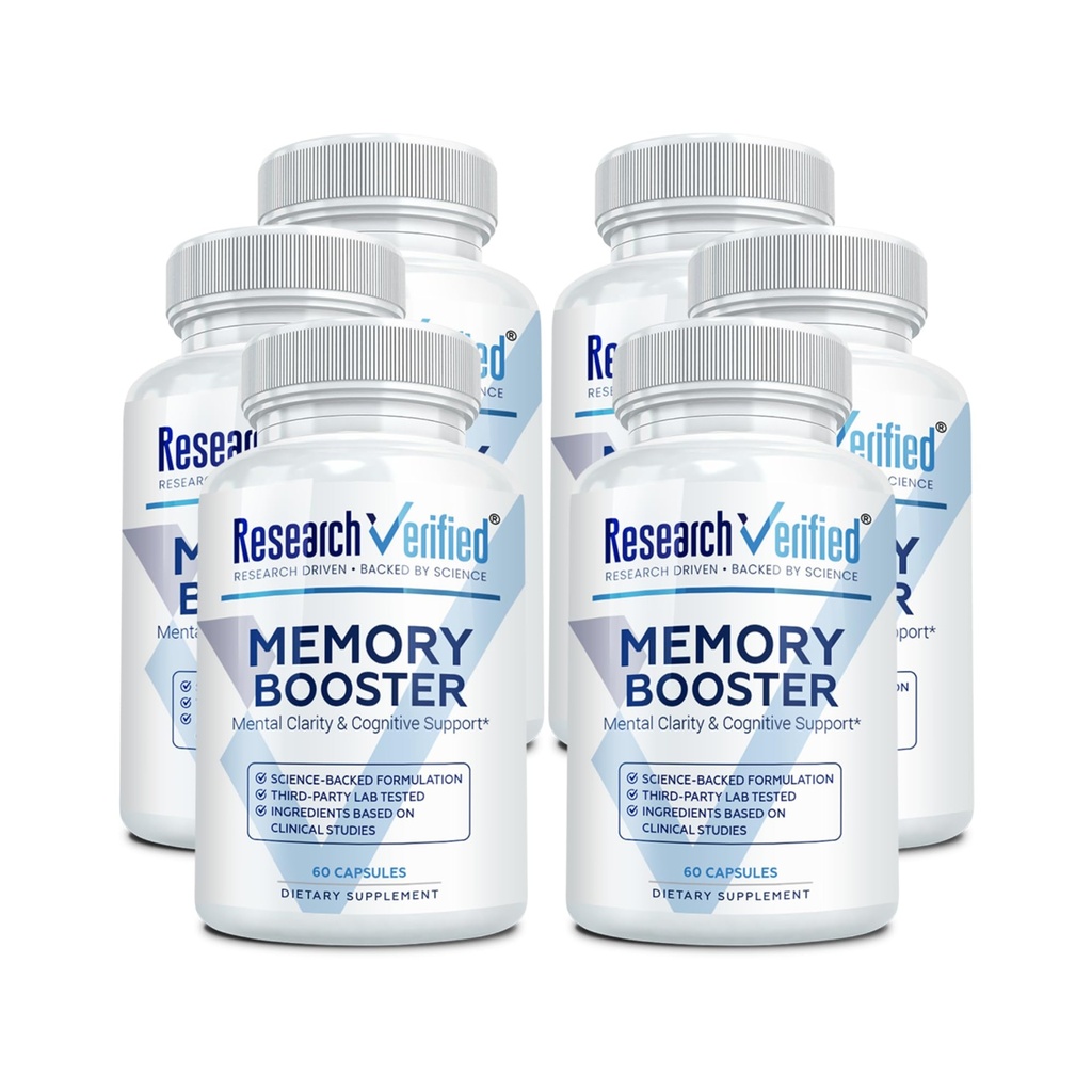 Ricerca Memoria verificato Booster - Nootropic Supplement - Migliorare la cognizione e la memoria - Lion’s Mane, Ginkgo Biloba, BioPerine - 6 mesi di alimentazione - Non-OGM - Made in the USA
