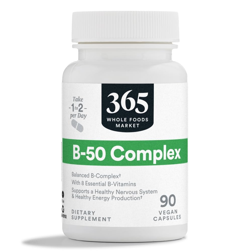 365 da Whole Foods Market, Vitamina B-50 Complex, Vegan, 90 capsule