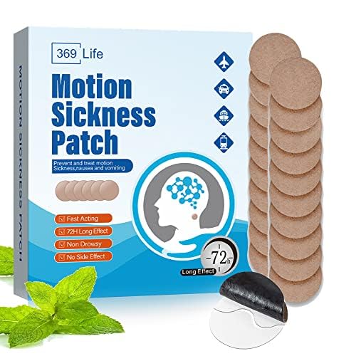Patch di silenzio di movimento, Patch di malattia di mare per la crociera - Adulti e bambini ((20 Conte - Confezione di 1))