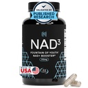 HPN NAD+ Booster – Nicotinamide Riboside Alternative (NAD3) per gli uomini e le donne | Anti invecchiamento NRF2 Attivatore, 312 mg per Serving – Integratore di energia naturale per la longevità e la salute cellulare, 30 pillole Veggie