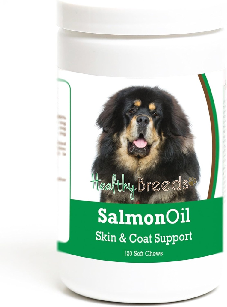 Allevamenti sani Mastiff tibetano Salmon olio Soft Chews 120 Conte