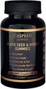 Gummie Seme & Miele Nero con Biotin & Vitamina C, Organico, Non OGM, 2% TQ, 60 Gummies