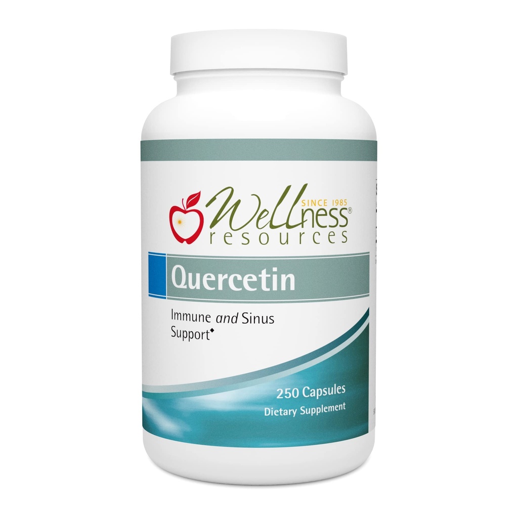 Risorse Benessere Quercetina - Immune, Sinus and Allergy Support 1000mg per Serving - (250 caps/125 Servings) Vegan, Non OGM