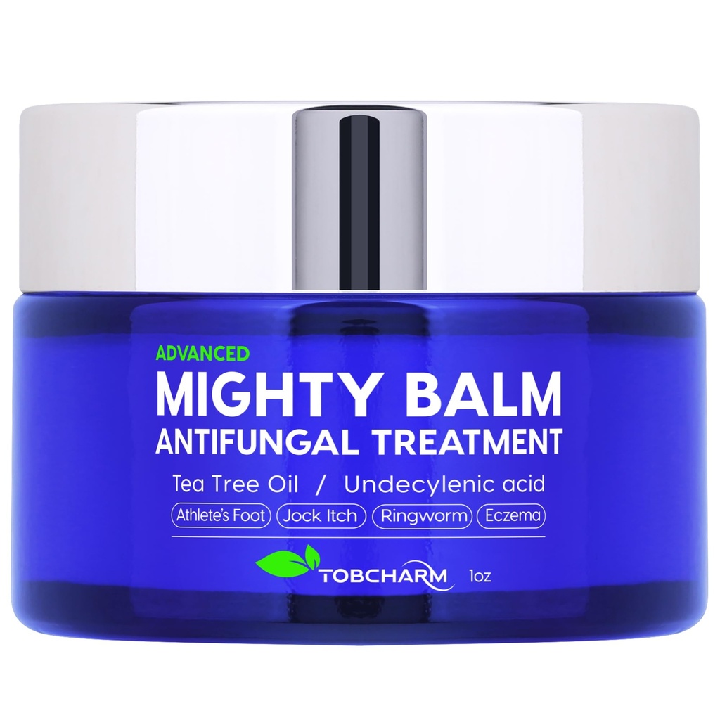 Tobcharm Crema Antifunga con Olio di Tea Tree per Ringworm, Jock Itch, Piede di Atleto e infezioni della pelle Fungal – Crema Anti-Fungal Foot per il sollievo veloce e la guarigione