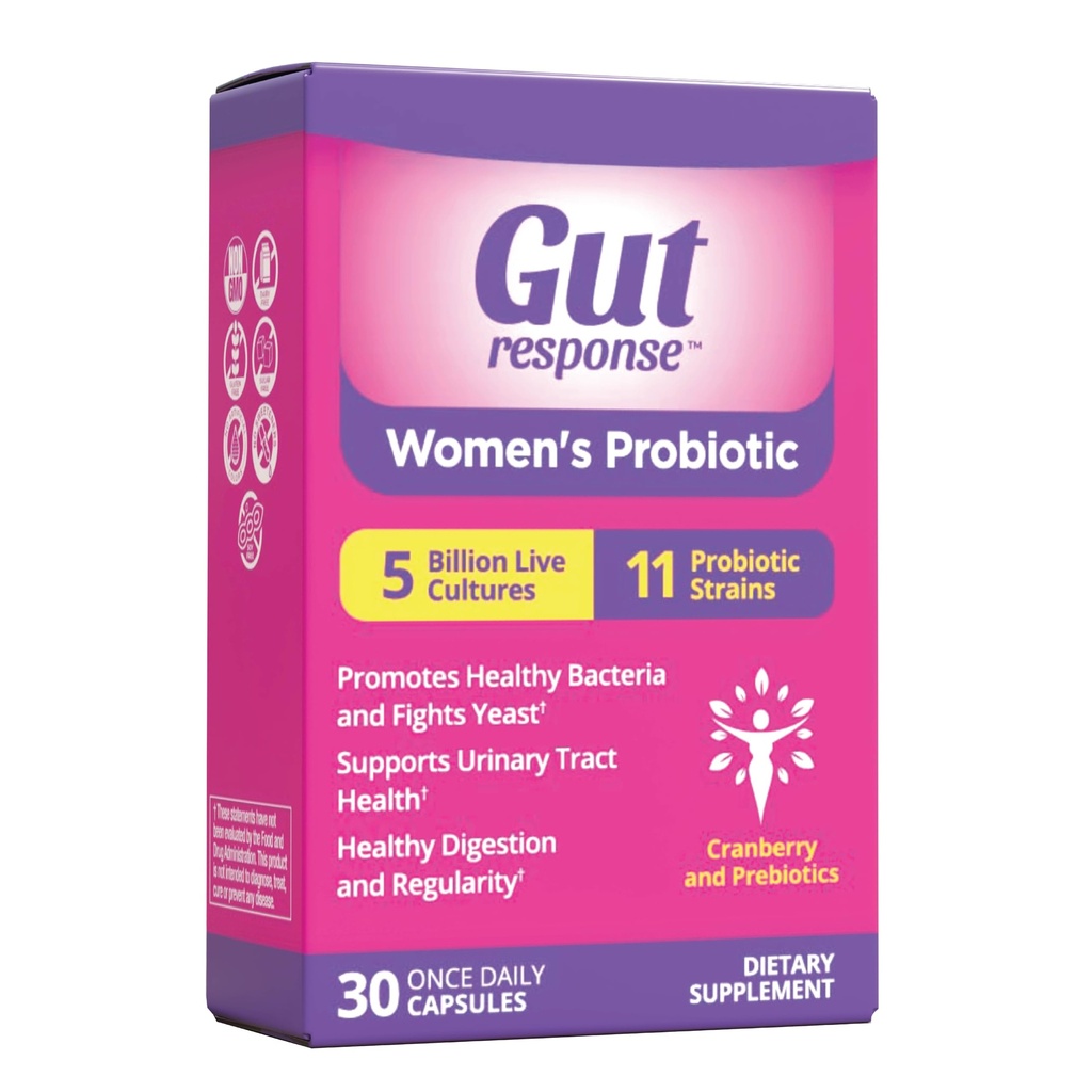Probiotico femminile, rallenta l'invecchiamento digestivo, migliora il sistema immunitario, supporta la salute UT & Feminine, estratto di mirtillo, non OGM, senza glutine & soia Free, 5 miliardi di CFU, 30 capsule