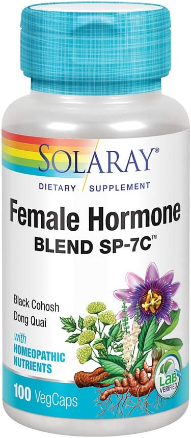 Solaray - Miscela di ormone femminile Sp-7c Black Cohosh, 100 capsule
