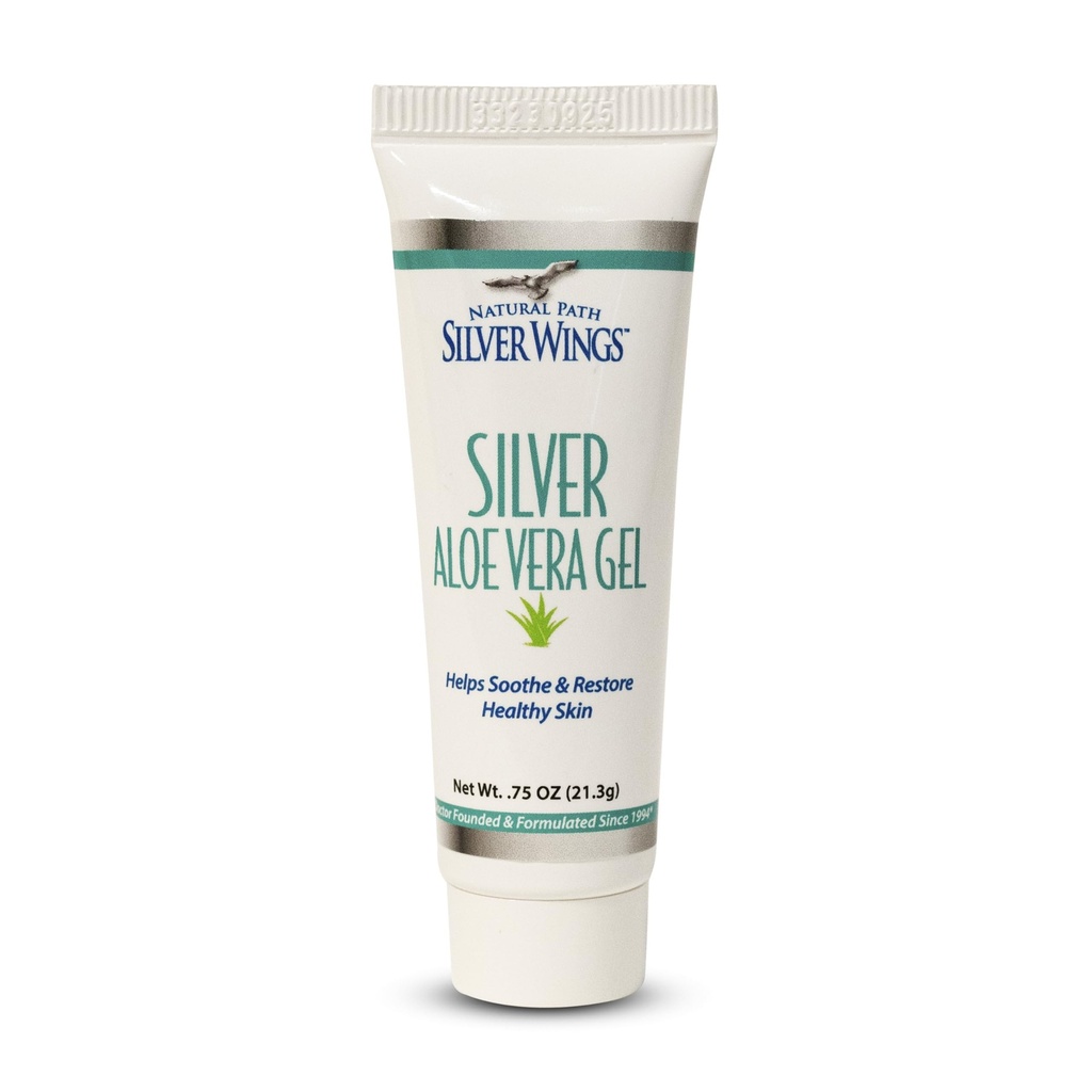 Sentiero naturale Ali d'argento 200ppm Argento con Aloe Vera Gel - Cura della pelle rilassante 0.75 oz