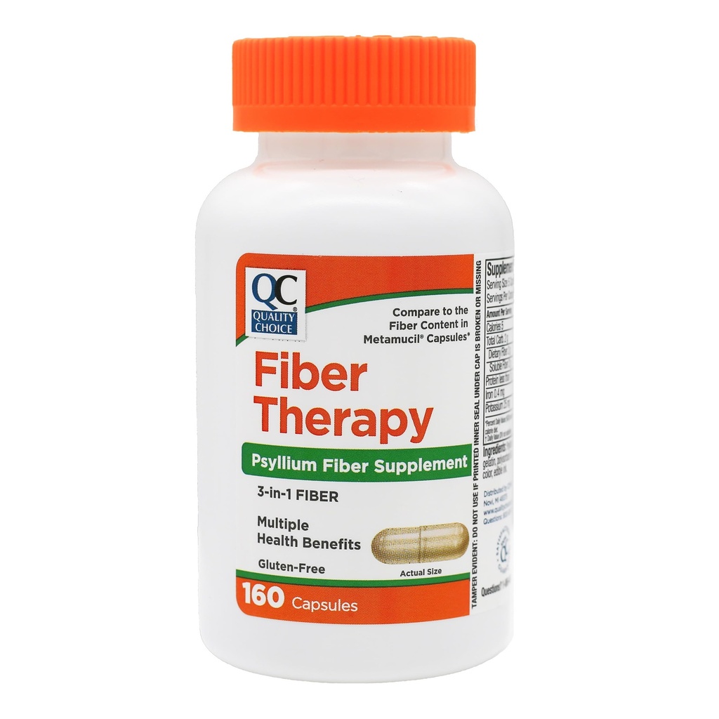 Qualità Scelta Daily Fiber Capsule per Regolarità, 160 Conte