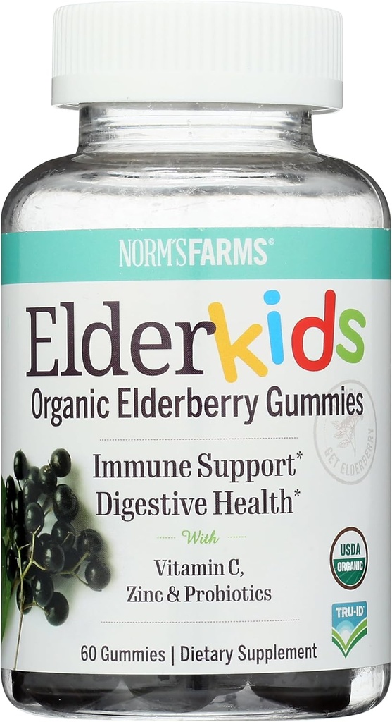NORMS Farms Organic Elderkids Supporto immunitario, 60 CT