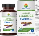 Brieofood Organic Licorice 1500mg, 45 Serve, Vegetariano, Senza Glutine, 90 compresse vegetariane