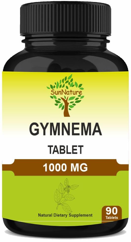 Gymnema Tablets 90 compresse, 1000 mg | 45 giorni di alimentazione | Gurmar | Gymnema Sylvestre Supplementi | Vegan