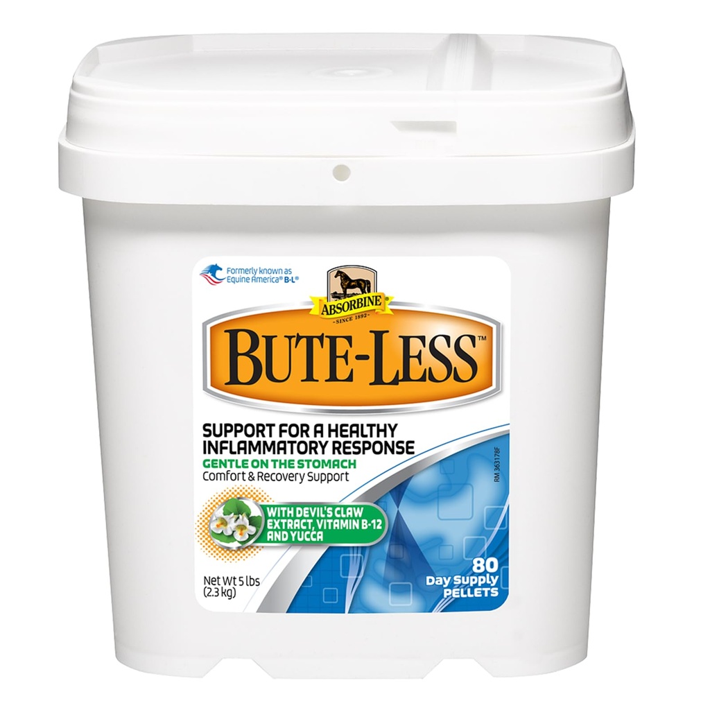 Absorbine Bute-Less Comfort & Recovery Supplement Pellets, risposta gonfiabile sana, alimentazione di 5 lb / 80 giorni