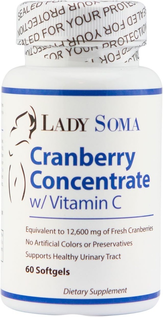 Lady Soma Cranberry UTI Difesa con vitamina C – 60 Softgels