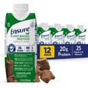 Assicurare Agitare la nutrizione proteica basata sulle piante con 20g Fava Bean & Pea Protein, Vanilla & Chocolate Flavors, Confezione da 12, 11 Fl Oz