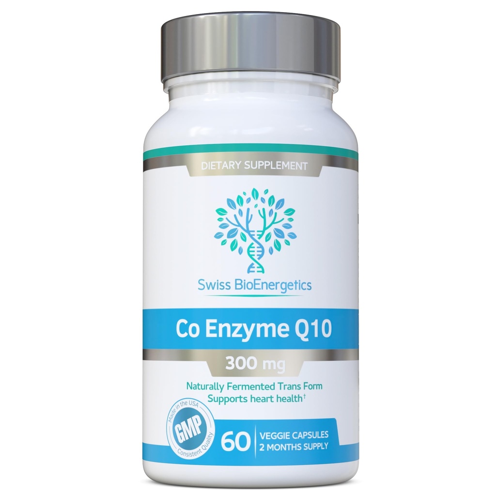 Co Enzima Q10 CoQ10 300mg 60 capsule - Superiore naturalmente Fermented Trans Form
