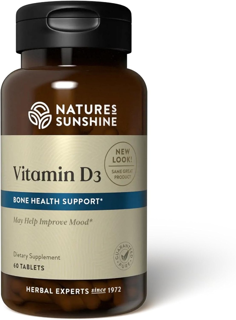 Vitamina D3, 60 compresse | Supporta la salute di ossa, contribuisce alla salute generale, e può migliorare Mood