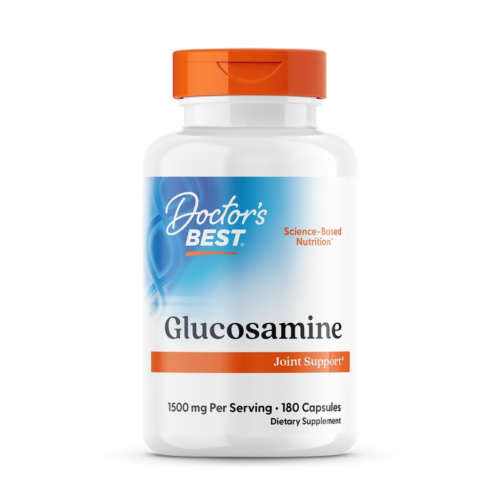 Medici migliori Glucosamina, Supporto congiunto, Non OGM, Senza glutine, Soia Free, 1500 mg per porzione, 180 capsule
