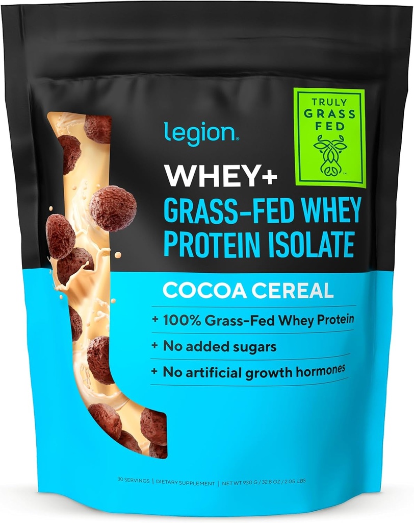 LEGISLAZIONE Whey+ Protein Whey Isolate dalle mucche a base di erbe - Polvere isolata di proteine del siero basso Calorie, non OGM, senza zucchero, senza lattosio e senza glutine, polvere proteica naturale per uomini e donne 30 Serve