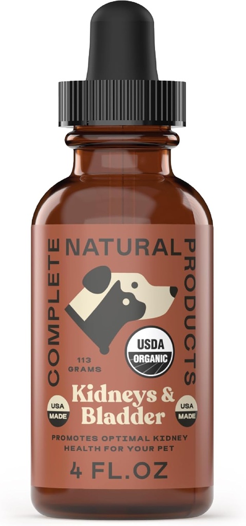 Prodotti naturali completi Concentrato di reni e vesciche organici per animali - 4oz - Concentrato puro di reni e timone organico