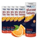 TRUEplus Glucose Tablets, Arancione Flavor - 6X 10ct Tubes