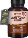 Leoni Mane Mushroom Supplemento 4000mg con Vitamina B1, B6, B12 & Black Pepper - 180 Super Strength Vegan Tablets con 50% Polysaccharides (non polvere o capsule) | Made in the UK by Prowise