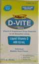Pediatric D-Vite Liquid Vitamina D 400 IU/ml (50 ml) - Gum Bolla Flavor