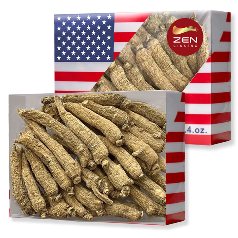2 Scatole di Mano selezionato American Ginseng Root-Small Tail (4oz/Box)