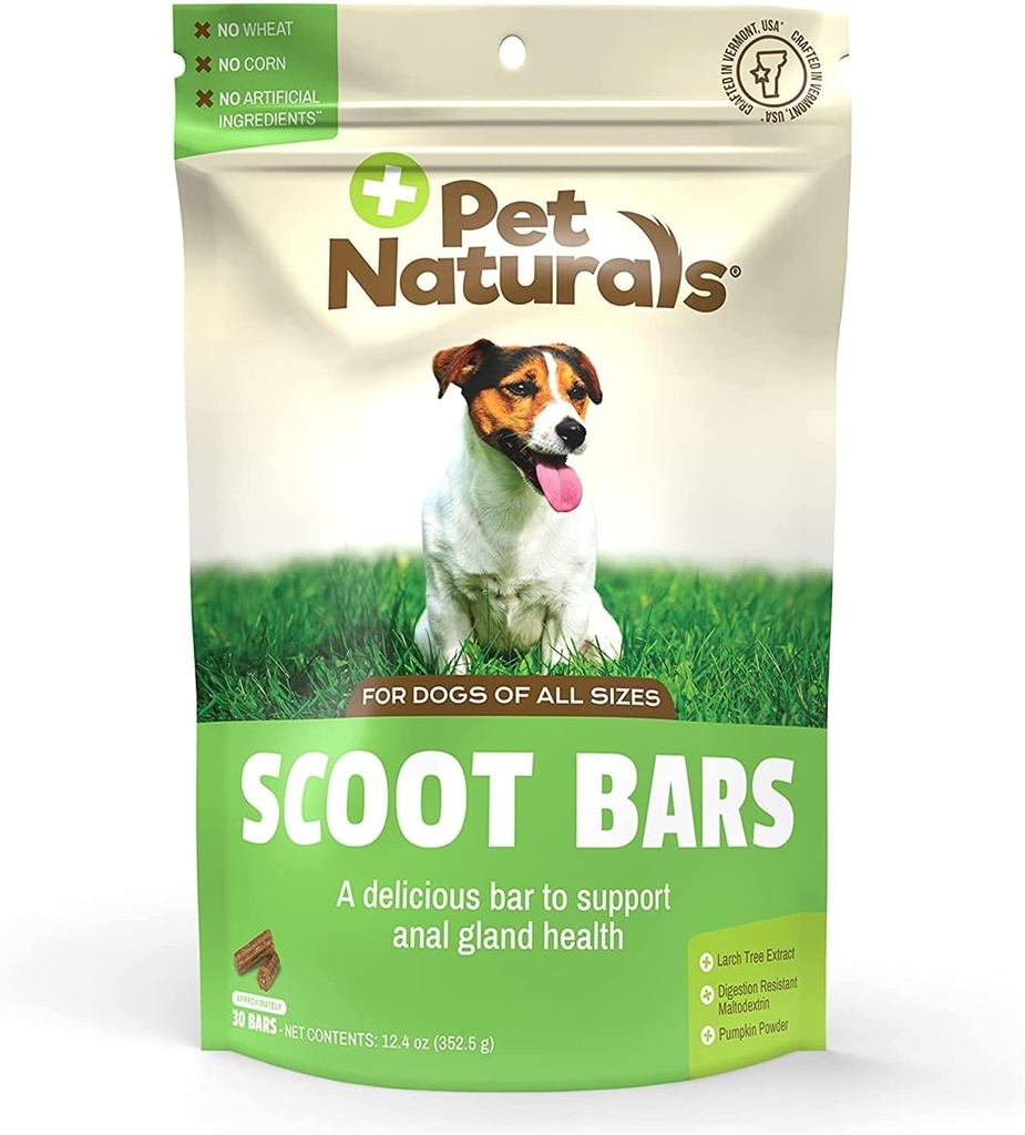 Pet Naturals Scoot Bar per cani, supporto digestivo, Duck Flavor 30 conteggio