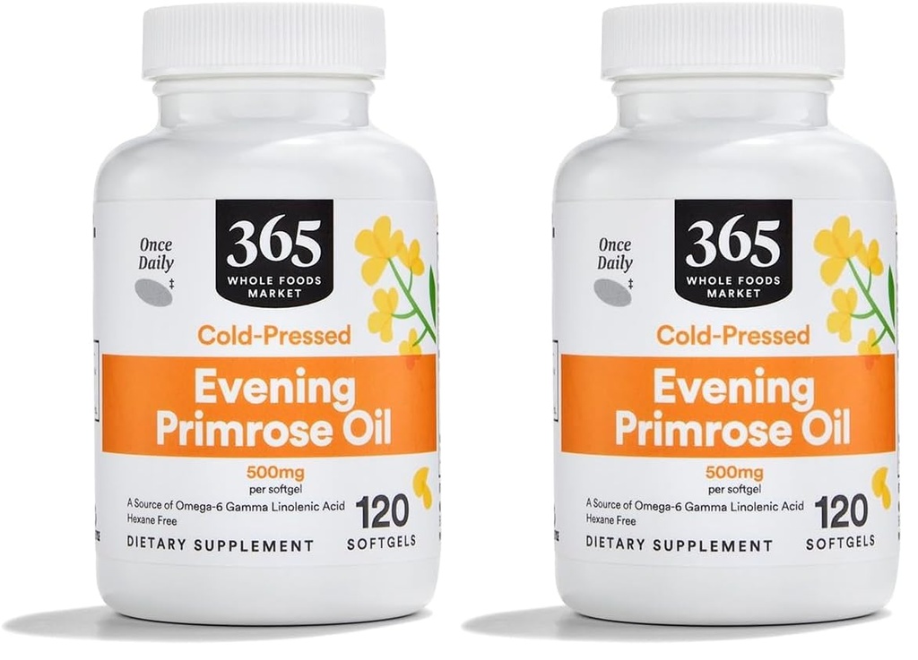 Mercato dei cibi integrali, Olio di Primrose di sera 500Mg, 120 Softgels (Pack of 2)