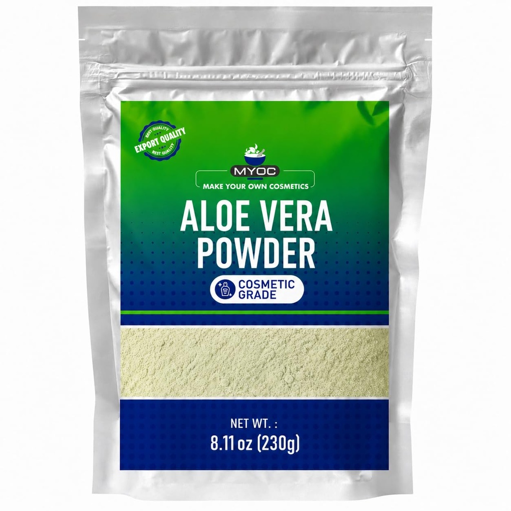 Aloe Vera Polvere di uso organico per la pelle e la cura dei capelli - 230 grammi(8.01 Oz)