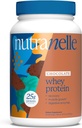 Nutranelle - Polvere di proteina di siero di cioccolato – 25 g di isolato di siero di siero di siero e concentrato per servire con enzimi digestivi per la crescita e il recupero del muscolo – Polvere di Shake di proteina di zucchero a zero