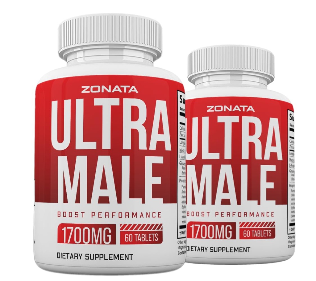 (2 Pack) Pillole Ultra Uomo, Power Ultra Male Supplement Advanced Formula, 120 Count