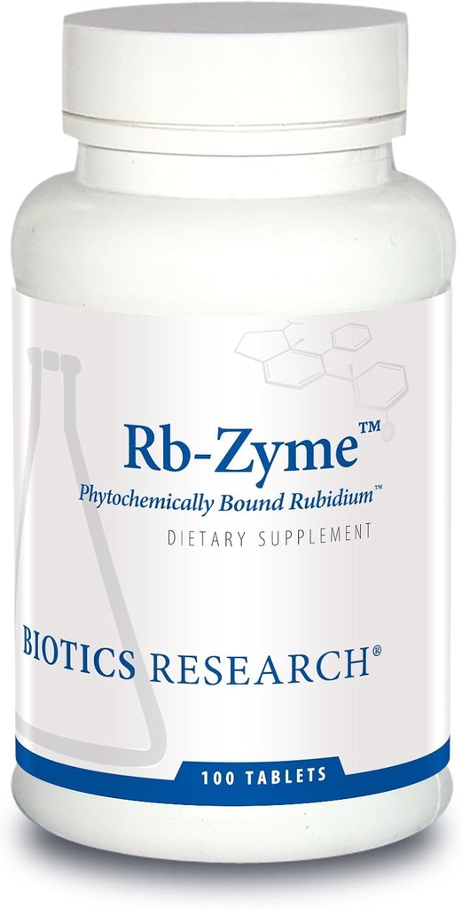 Biotics Research Rb Zyme Whole Food Rubidium Source, Ultra Trace Mineral, Glandular Health. 100 compresse