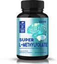 L Methylfolate 15mg, Professional Strength Methylfolate Supplement Support Mood, Nerve, Methylation, Optimized L-Methylfolate Capsules, Non-GMO, Gluten-Free, 5-MTHF, 120 Capsules