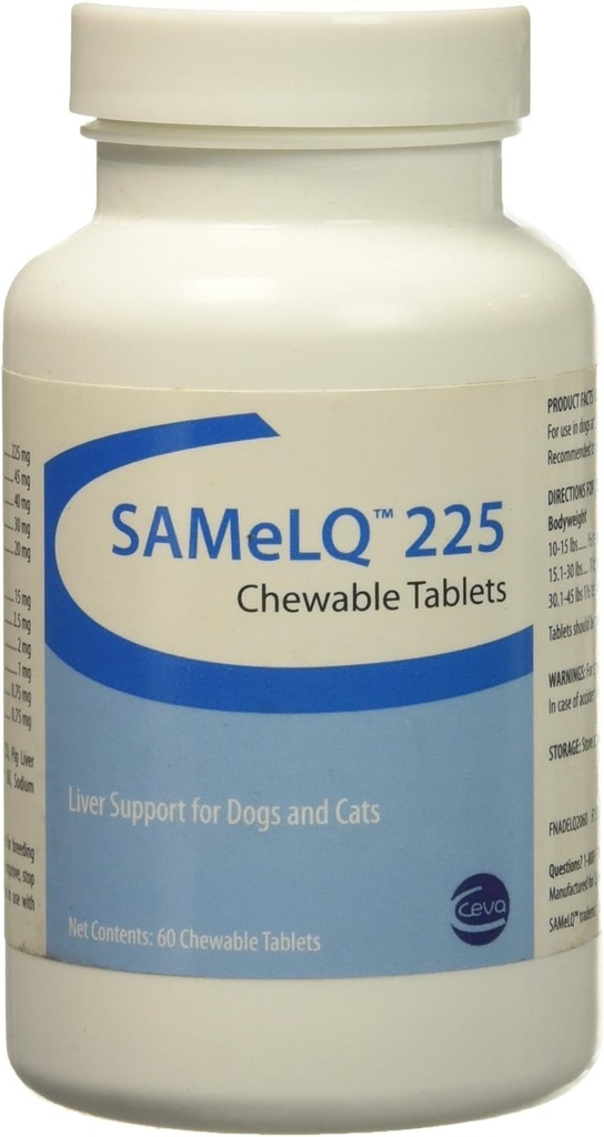 S Adenosyl 225 (SAMe) per MEDIUM / LARGE DOGS 225 mg (60 schede)