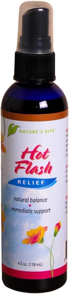 Spruzzo di raffreddamento della barriera di calore Rite della natura, 4 oz – Polvere naturale di erbe per il comfort delle donne, il supporto rinfrescante per i flash caldi – Made in USA