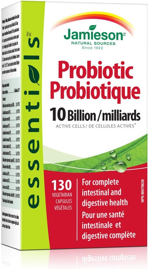 Jamieson Probiotic 10 miliardi di celle attive, 130 tappi vegi