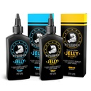 Kit di gelatina dell'olio del cuscinetto del Bossman (2 Punti) - Morbidificatore di crescita del cuscinetto, Gel di lozione del idratante con ingredienti naturali - Prodotto di crescita del cuscinetto (Magic & Gold Scents)