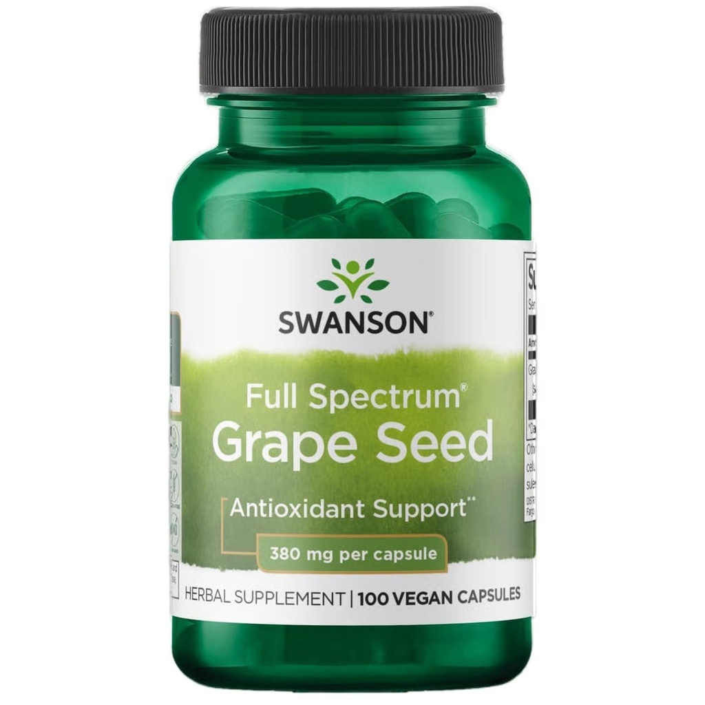 Antiossidante del cuore di ceso Swanson Radicals sano supporto della pressione sanguigna Polifenoli OPCS (Oligomeric Proanthocyanidins) Integratore di erbe 380 mg 100 capsule