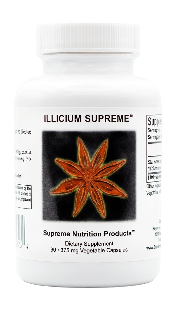 Supreme Nutrition Illicium, 90 Pure Star Anise Capsule Vegetariani