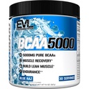 Evlution EVL BCAAs Aminoacidi Polvere - BCAA polvere Post Workout Recovery Drink e Stim Free Pre Workout Energy - 5g Aminoacidi a catena ramificata Supplemento per gli uomini - Raz blu