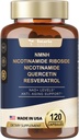 Totaria (1 Confezione) NMNH (Dihydronicotinamide Mononucleotide) Supplemento w/Niacinamide (Vitamina B3), Trans-Resveratrolo, per Anti Aging, Energy, Focus