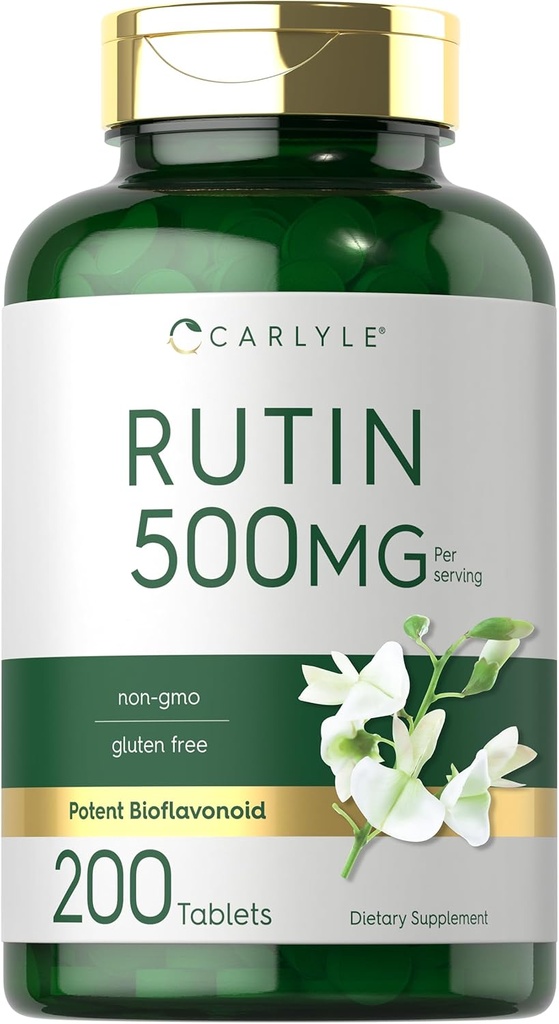 Carlyle Rutin Supplemento 500mg | 200 compresse | Vegetariano, Non OGM, Gluten Free