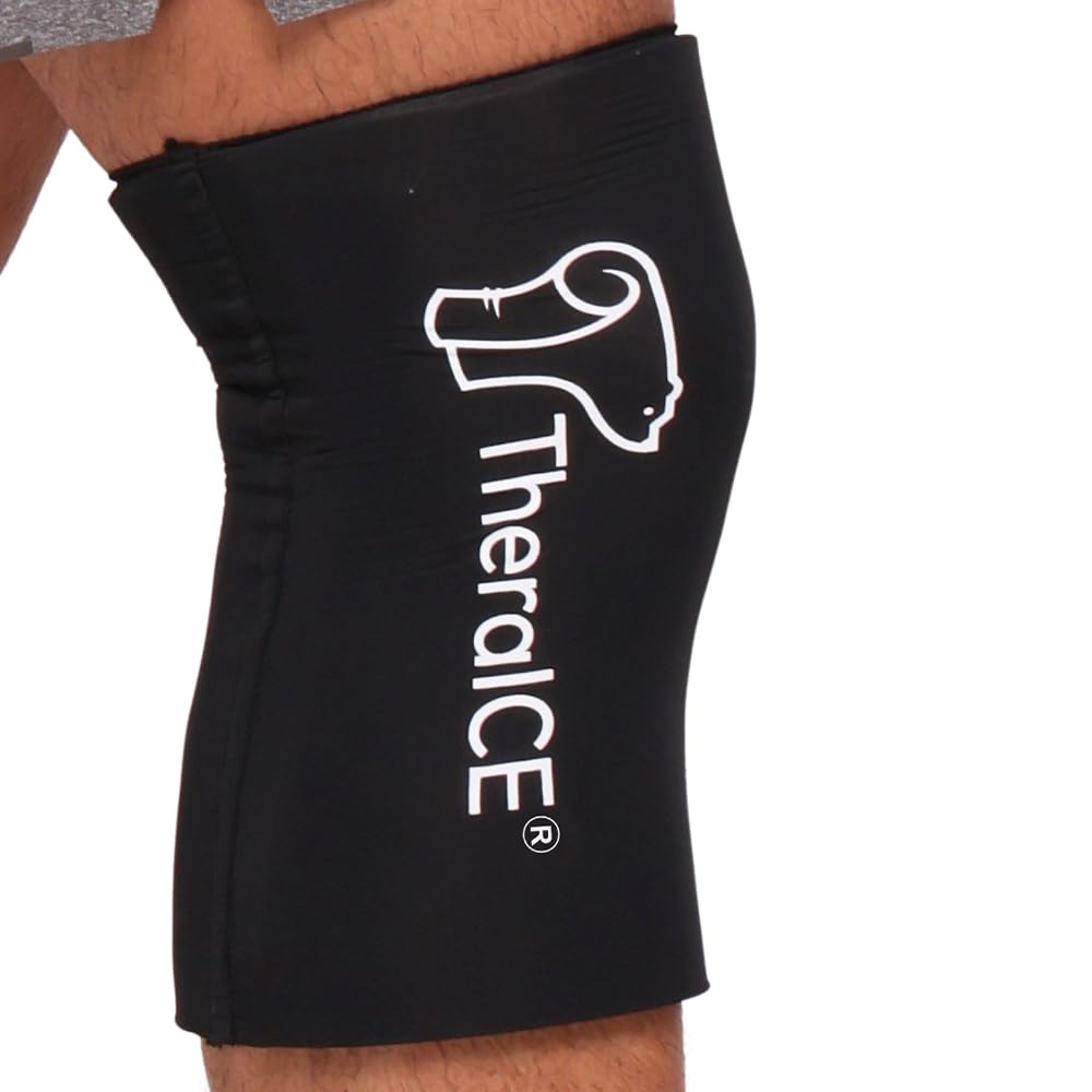 Manica di compressione per le lesioni del pacchetto del ghiaccio del ginocchio del ginocchio del ginocchio per le ferite, staffa di freddo del gel riutilizzabile anche per l'ebow, la caviglia e il calcio - Recupero flessibile dell'involucro freddo per il mento, l'ACL, il sollievo del dolore del MCL